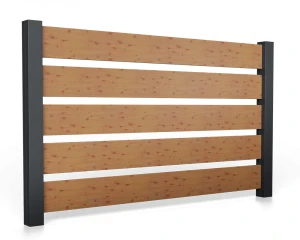 Przęsło aluminiowe B02AL POZIOME wzór 0042DR Drewnopodobne