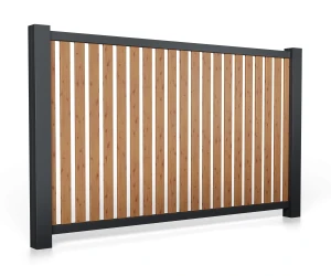 Przęsło aluminiowe B01AL PIONOWE wzór 0074DR Drewnopodobne