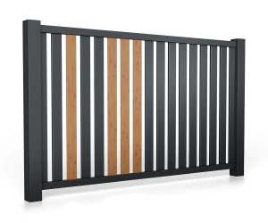 Przęsło aluminiowe B01AL PIONOWE wzór 0075D Detal drewnopodobny