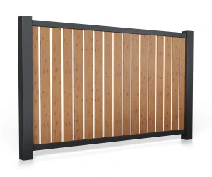 Przęsło aluminiowe B01AL PIONOWE wzór 0076DR Drewnopodobne