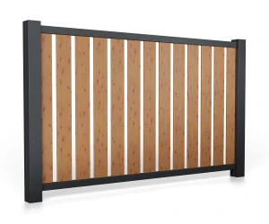 Przęsło aluminiowe B01AL PIONOWE wzór 0077DR Drewnopodobne