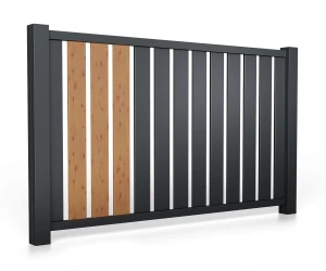 Przęsło aluminiowe B01AL PIONOWE wzór 0077D Detal drewnopodobny