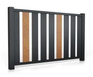 Przęsło aluminiowe B01AL PIONOWE wzór 0078D Detal drewnopodobny