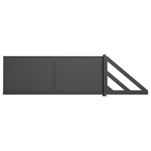 Przesuwna brama aluminiowa B06AL PEŁNA POZIOM Paleta RAL