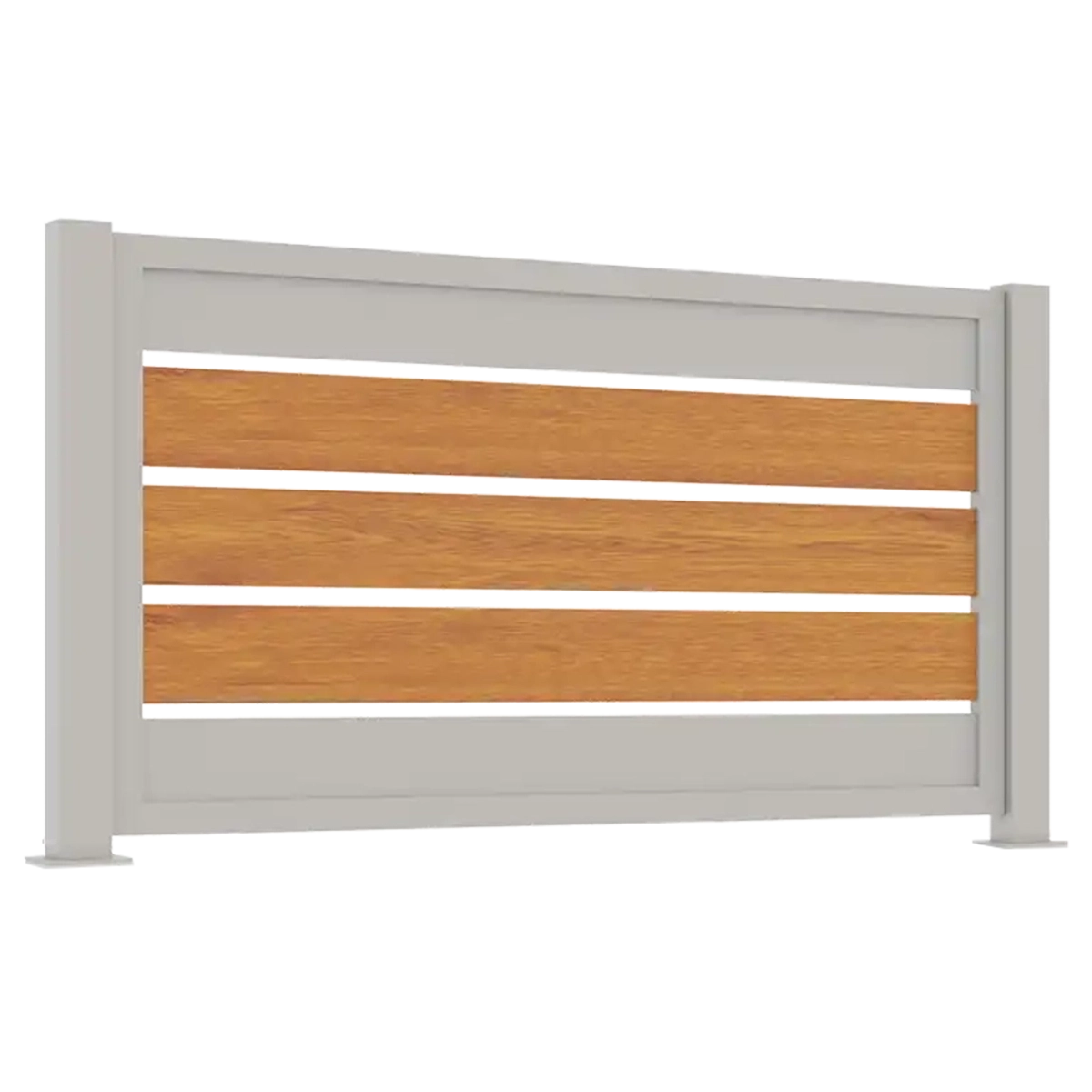 Bron Ogrodzenie aluminiowe B02AL POZIOME przęsło dr 1 szer.webp
