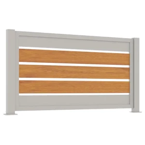 Przęsło aluminiowe B02AL POZIOME Drewnopodobne