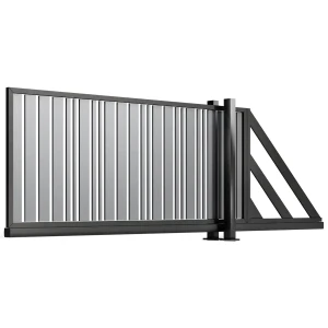 Przesuwna brama aluminiowa B01AL PIONOWA Paleta RAL