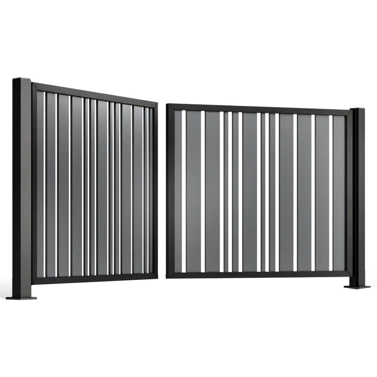 Bron Brama dwuskrzydłowa aluminiowa B01AL PIONOWA ral.webp
