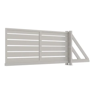 Przesuwna brama aluminiowa B02AL POZIOMA Paleta RAL