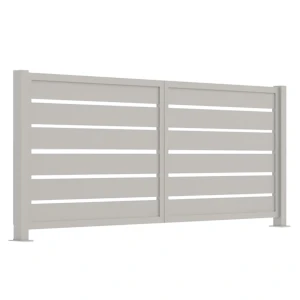 Dwuskrzydłowa brama aluminiowa B02AL POZIOMA Paleta RAL