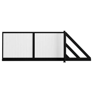 Przesuwna brama aluminiowa B07AL PEŁNA PION Paleta RAL
