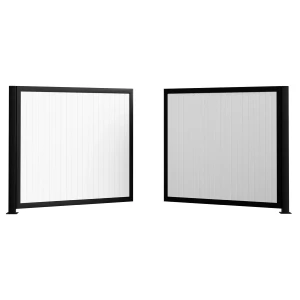 Dwuskrzydłowa brama aluminiowa B07AL PEŁNA PION Paleta RAL