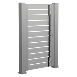 Furtka aluminiowa B08AL ŻALUZJOWA PROSTA Paleta RAL