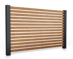 Przęsło aluminiowe B02AL POZIOME wzór 0037DR Drewnopodobne