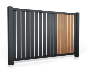 Przęsło aluminiowe B01AL PIONOWE wzór 0076D Detal drewnopodobny
